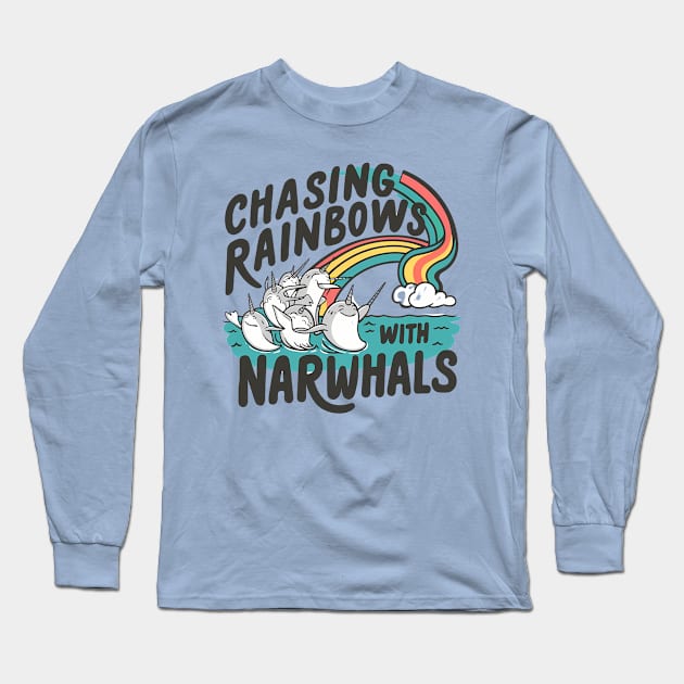 Narwhals Long Sleeve T-Shirt by NomiCrafts